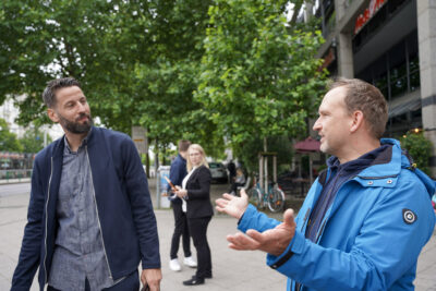 Bennet Wiegert und Falko Grube